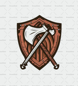 Wikingeraxt und Schild